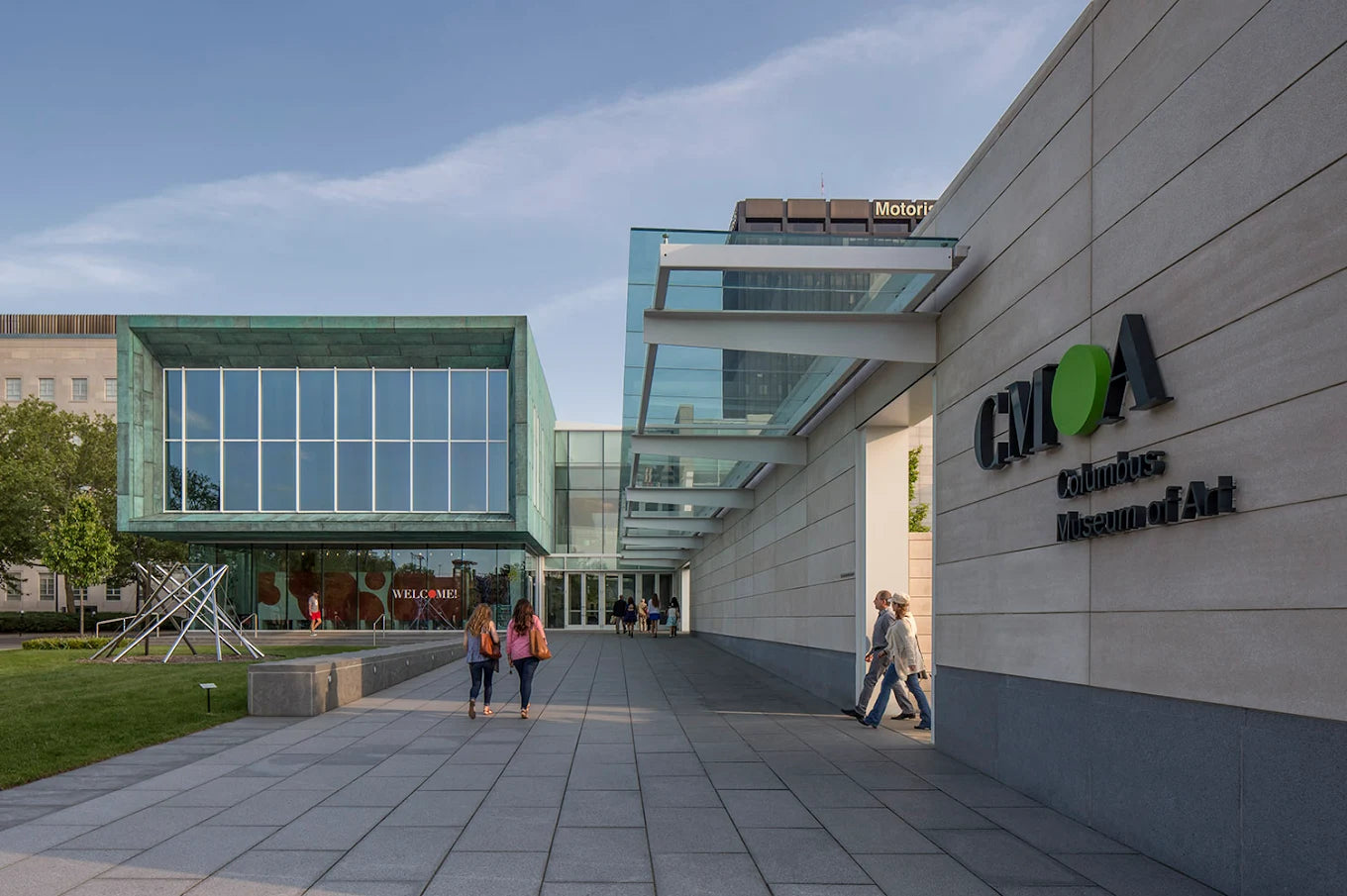 outdoor view of columbus museum of art