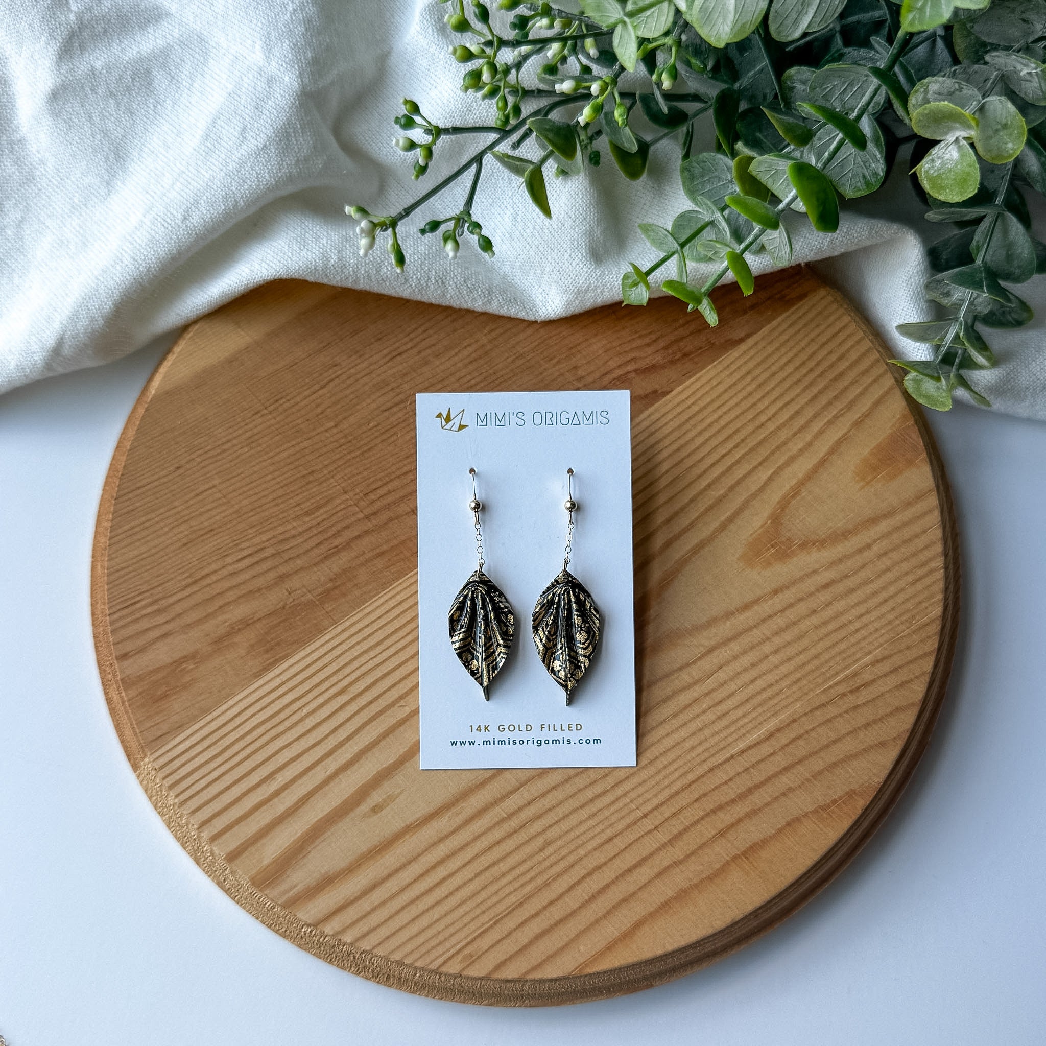Leaf Earrings / 14K Gold-fill