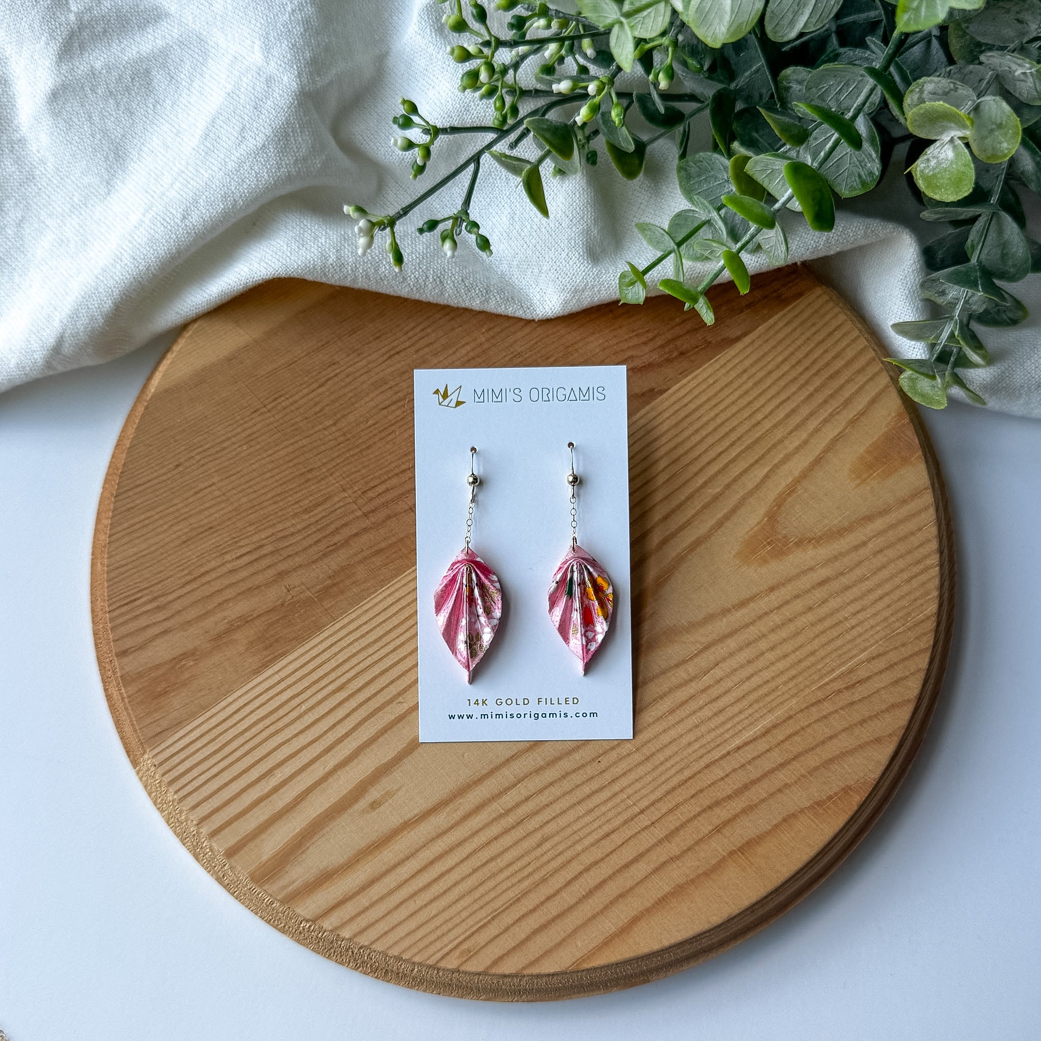 Leaf Earrings / 14K Gold-fill