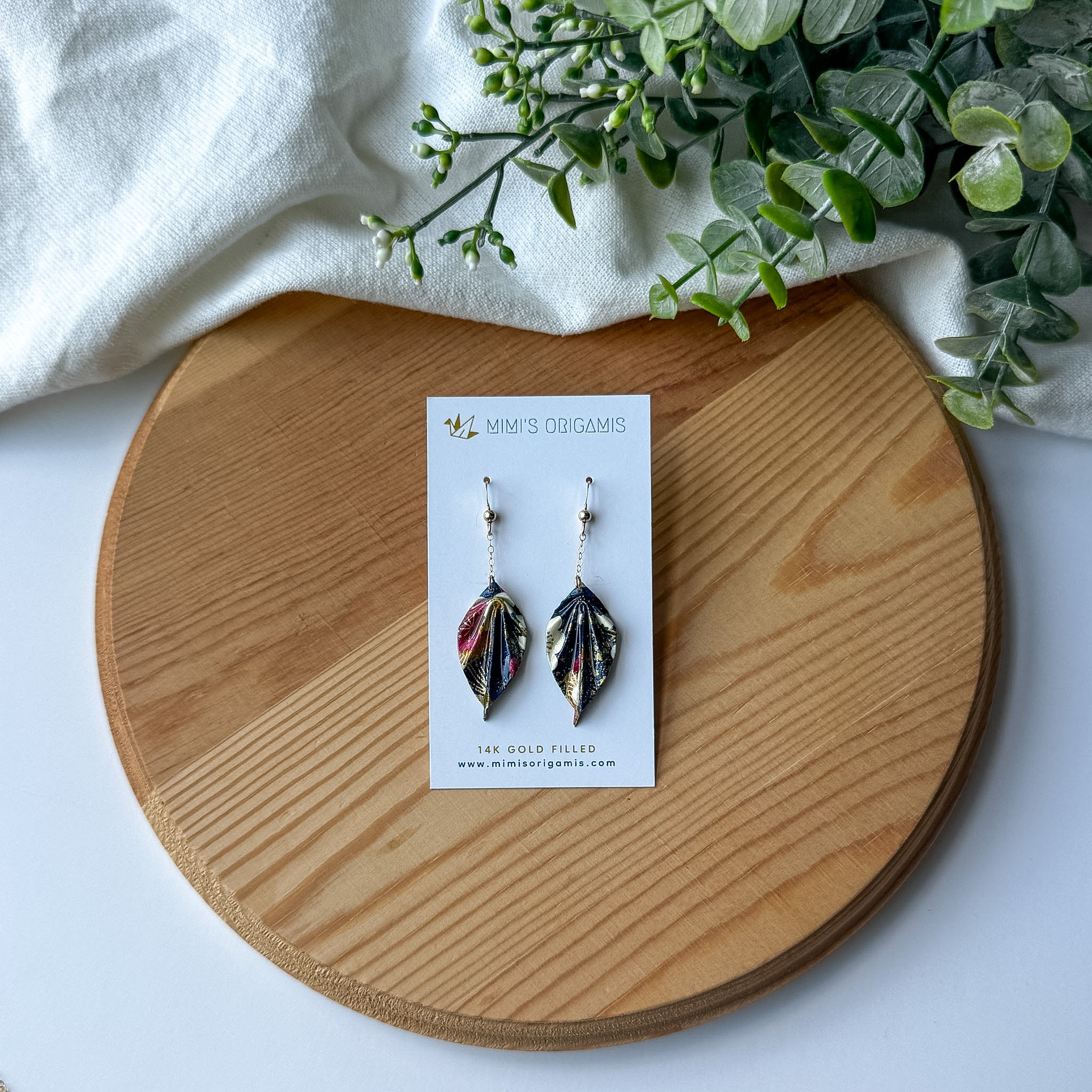 Leaf Earrings / 14K Gold-fill