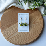Small Origami Crane Earrings