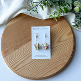 Small Origami Crane Earrings